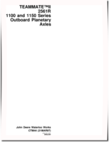John Deere TEAMMATE™II 2561R 1100 Series and 1150 Series Onboard Panetary Axles Component Technical Manual (ctm44)