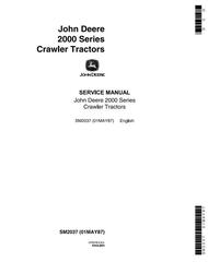 SM2037 - John Deere 2010 Crawler Tractors Service Technical Manual