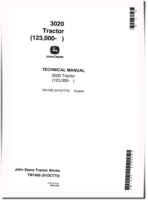 John Deere 3020 (SN: 123000-) Tractors Technical Manual (tm1005)