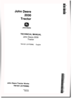 John Deere 2030 Utility Tractors Technical Manual (tm1051)