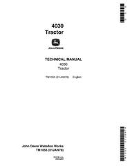 TM1055 - John Deere 4030 Tractors All Inclusive Technical Service Manual