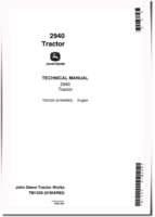 John Deere 2940 Tractors Technical Manual (tm1220)