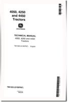 John Deere 4050, 4250 and 4450 Tractors Repair Manual (tm1353)