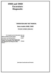 TM1389 - John Deere 490D and 590D Excavator Diagnostic, Operation and Test Service Manual