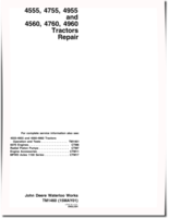 John Deere 4555, 4560, 4755, 4760, 4955 and 4960 Tractors Repair Manual (tm1460)