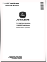 John Deere Z225 EZTrak Zero-Turn Mowers (North America) Technical Manual (tm1477)