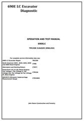 TM1508 - John Deere 690E LC Excavator Diagnostic, Operation and Test Service Manual