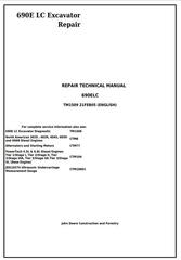 TM1509 - John Deere 690E LC Excavator Service Repair Technical Manual
