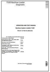 TM1537 - John Deere 710D Backhoe Loader Diagnostic, Operation and Test Service Manual