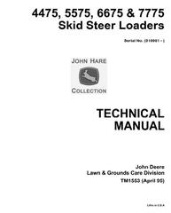 TM1553 - John Deere 4475, 5575, 6675, 7775 Skid Steer Loader All Inclusive Technical Service Manual