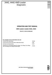 TM1557 - John Deere 344G, 444G 4WD Loader Diagnostic, Operation and Test Service Manual