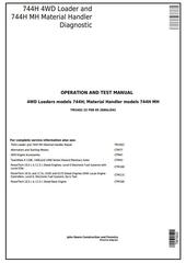 TM1602 - John Deere 744H 4WD Loader and 744H MH Material Handler Diagnostic and Test Service Manual