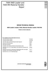 TM1603 - John Deere 744H 4WD Loader and 744H MH Material Handler Service Repair Technical Manual