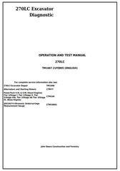 TM1667 - John Deere 270LC Excavator Diagnostic, Operation and Test Service Manual