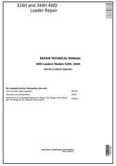 TM1746 - John Deere 324H and 344H 4WD Loaders Service Repair Technical Manual
