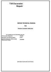 TM1810 - John Deere 750 Excavator Service Repair Technical Manual