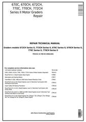 TM1915 - John Deere 670C, 670CH, 672CH, 770C, 770CH, 772CH Series II Motor Grader Service Repair Manual