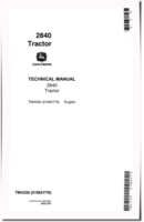 John Deere 2840 Utility Tractors Technical Manual (tm4336)