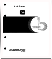 John Deere 2140 Tractors Technical Manual (tm4373)