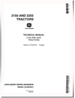 John Deere 2150 and 2255 Tractors Technical Manual (tm4401)