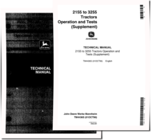 John Deere 2155, 2355, 2355N, 2555, 2755, 2855, 2855N, 2955 and 3155 Tractors set of Service Manuals (tm4436)
