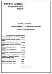 TM4635 - John Deere 9780 CTS Combines (SN. 000001 - 072799) Diagnostic and Repair Technical Manual