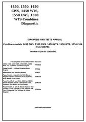 TM4904 - John Deere 1450, 1550, 1450CWS, 1450WTS, 1550CWS, 1550WTS Combines Diagnostic and Tests Manual