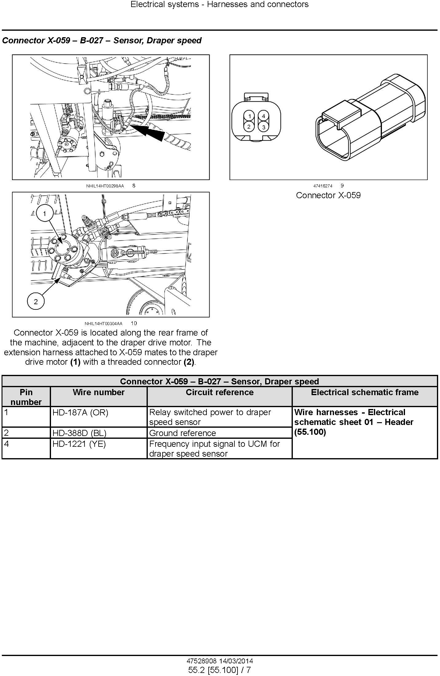 New Holland DuraSwath 425HB, 430HB, 436HB, 440HB Draper Header Service Manual - 2