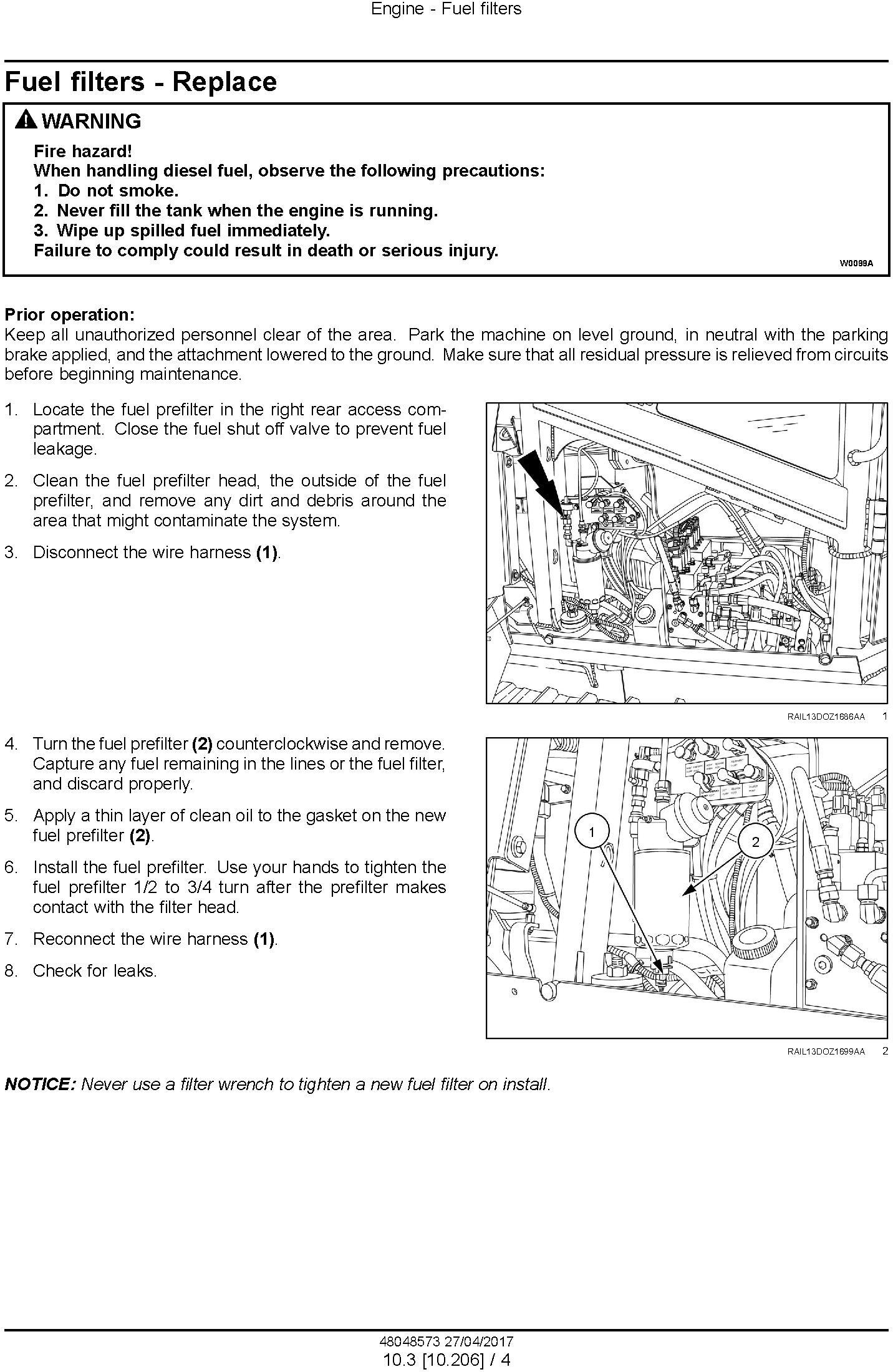 New Holland D180C Tier 2 Crawler Dozer Service Manual - 2