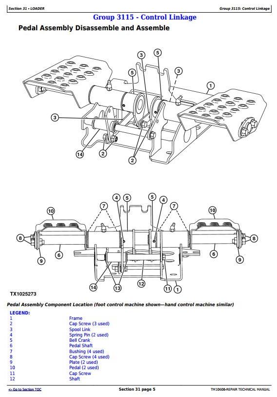 TM10608 - John Deere 313 and 315 Skid Steer Loader; CT315 Compact Track Loader Service Repair Manual - 1