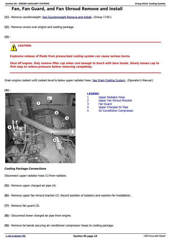 TM10743 - John Deere 135D RTS Excavator Service Repair Technical Manual - 1