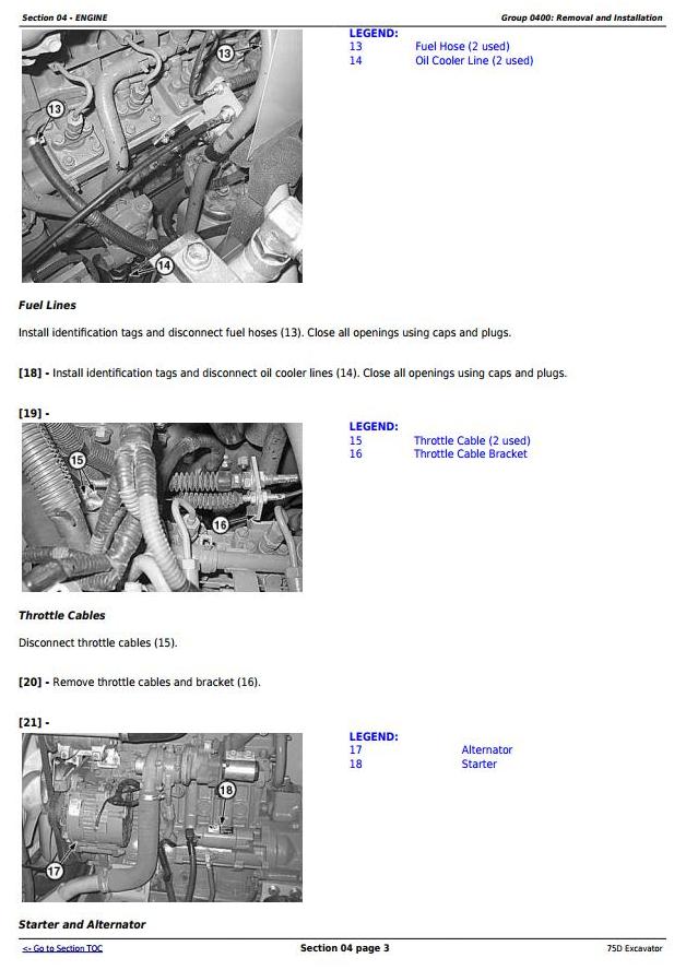 TM10749 - John Deere 75D Excavator Service Repair Technical Manual - 1