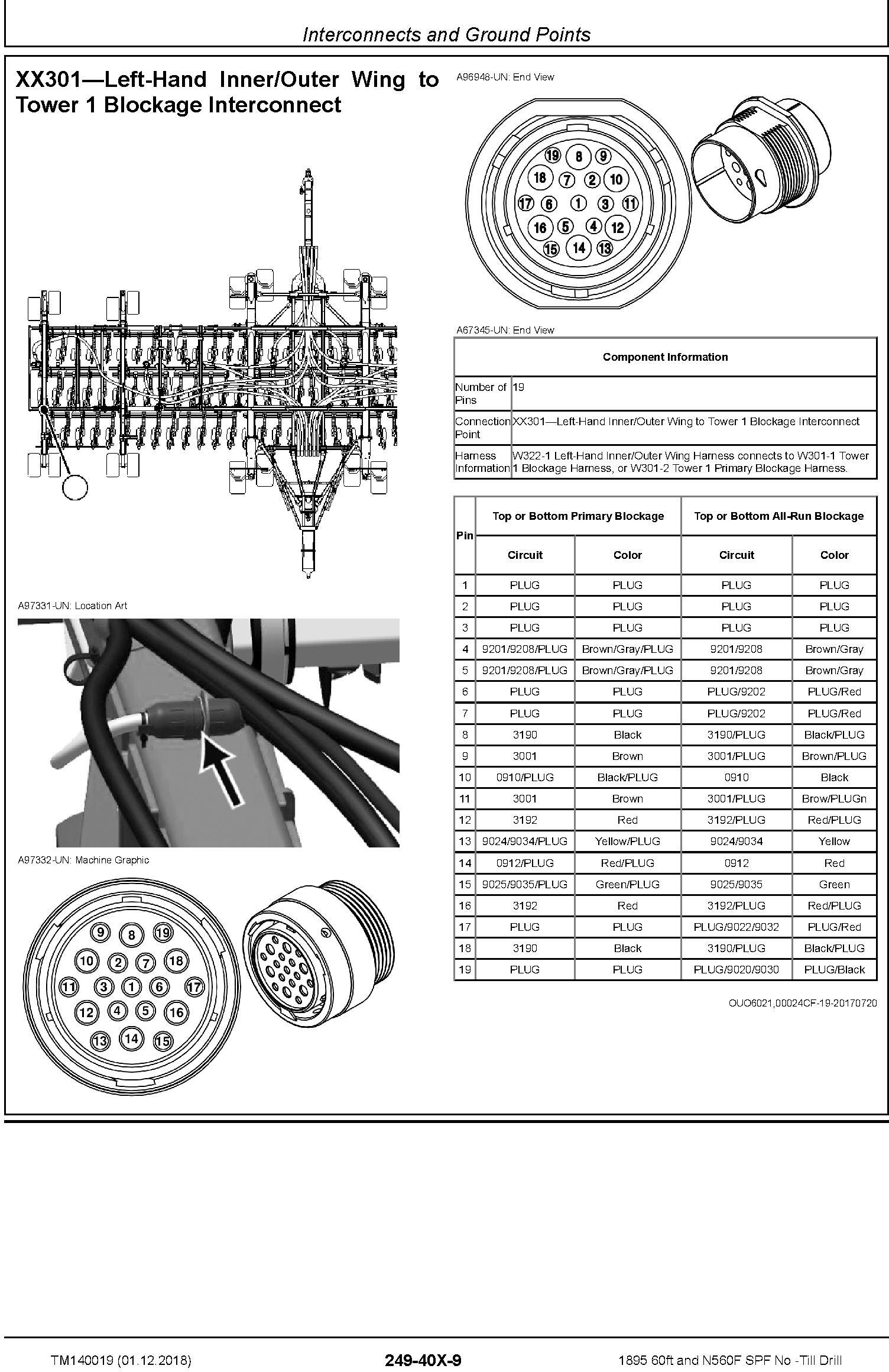 John Deere 1895 60ft and N560F SPF No -Till Drill Diagnostic Technical Service Manual (TM140019) - 1