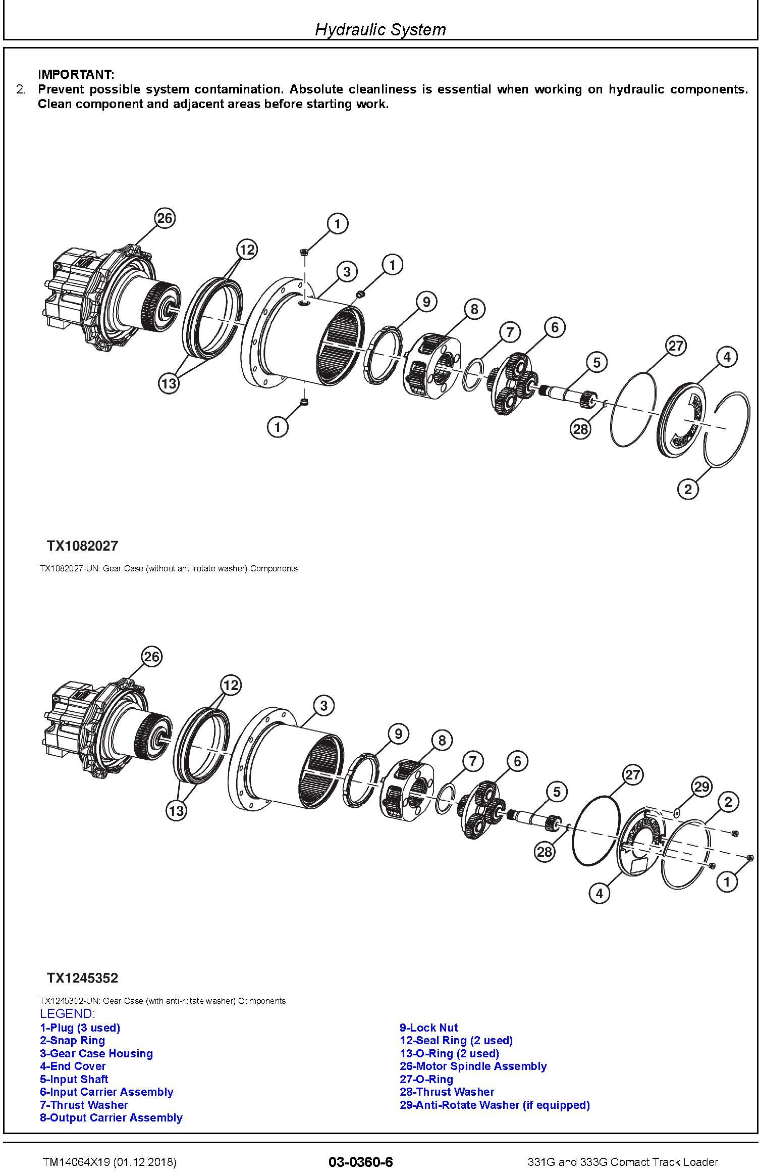 John Deere 331G and 333G Comact Track Loader Repair Service Manual (TM14064X19) - 1