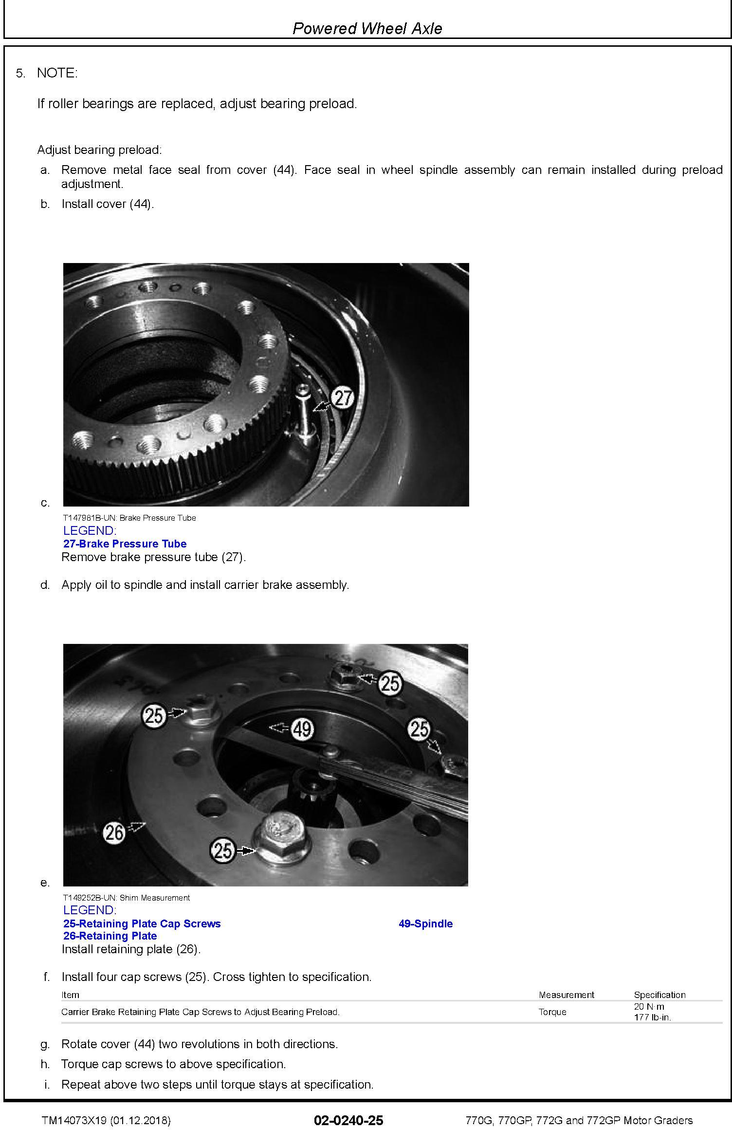 John Deere 770G, 770GP, 772G, 772GP (SN. F678818-680877) Motor Graders Repair Manual (TM14073X19) - 3