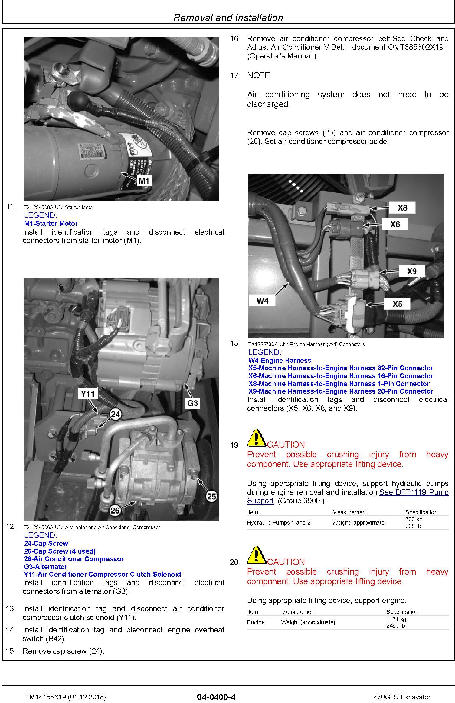 John Deere 470GLC (SN.from D473001) Excavator Service Repair Technical Manual (TM14155X19) - 2