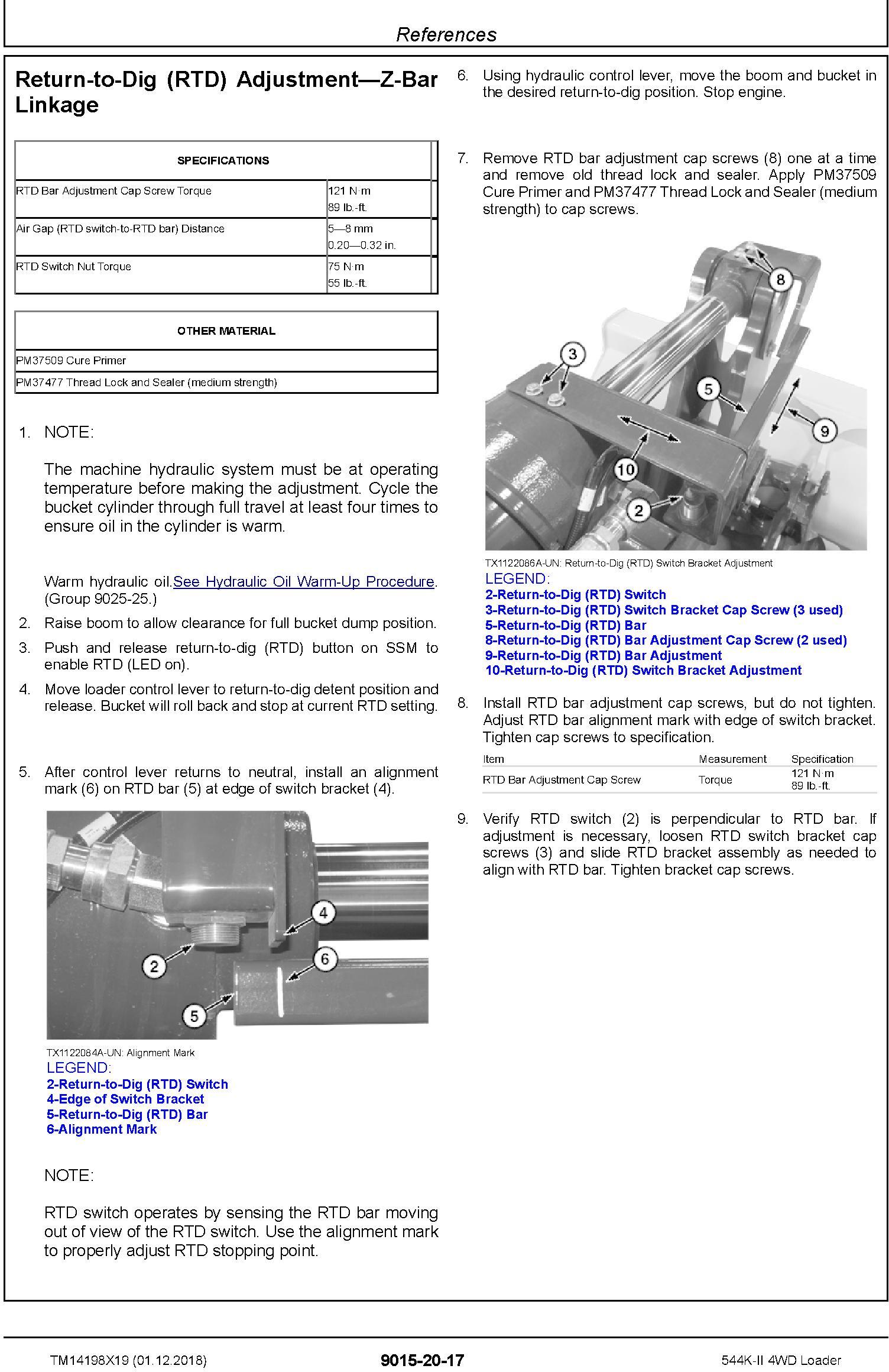 John Deere 544K-II (SN. D001001-) 4WD Loader Operation & Test Technical Service Manual (TM14198X19) - 1