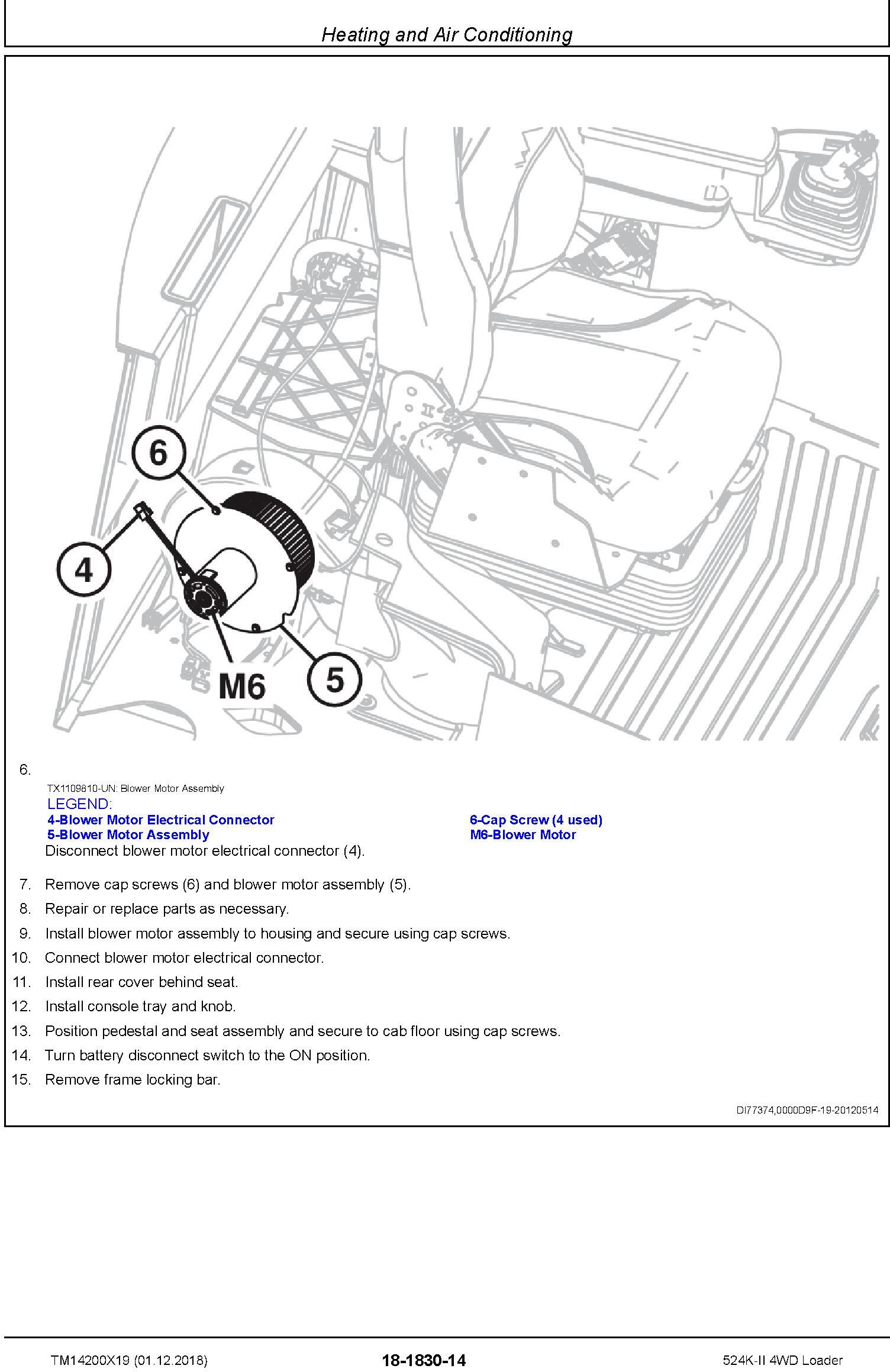 John Deere 524K-II (SN. D001001-) 4WD Loader Repair Technical Service Manual (TM14200X19) - 2