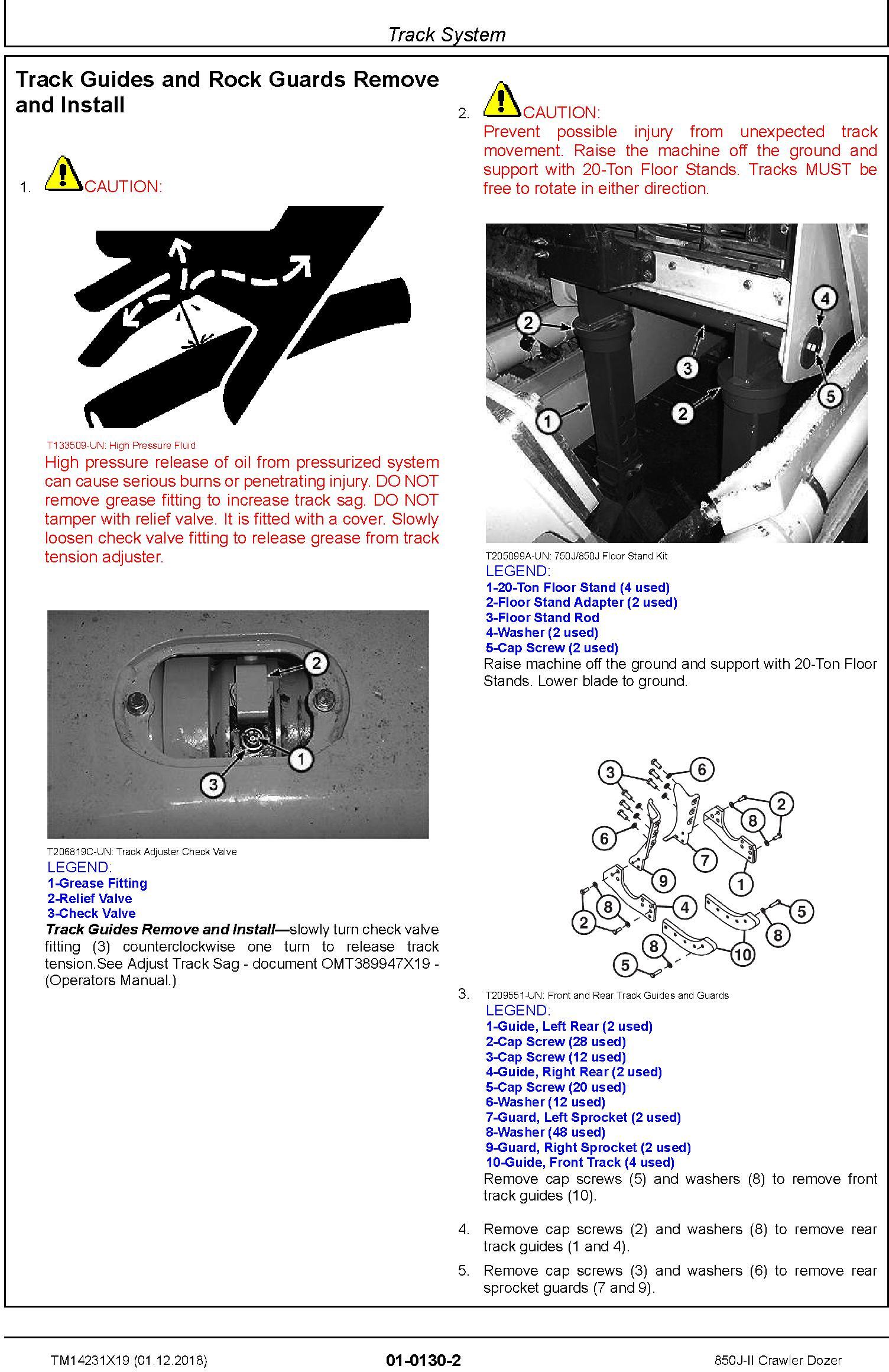 John Deere 850J-II (SN. D306725-323043) Crawler Dozer Service Repair Technical Manual (TM14231X19) - 1