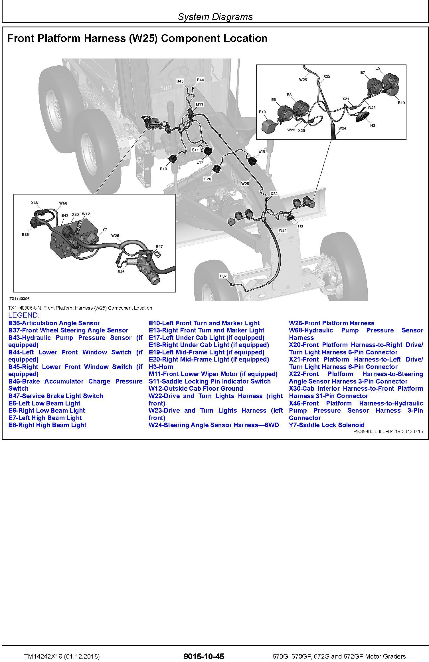 John Deere 670G,670GP, 672G,672GP (SN.F680878-,L700954) Motor Graders Diagnostic Manual (TM14242X19) - 1