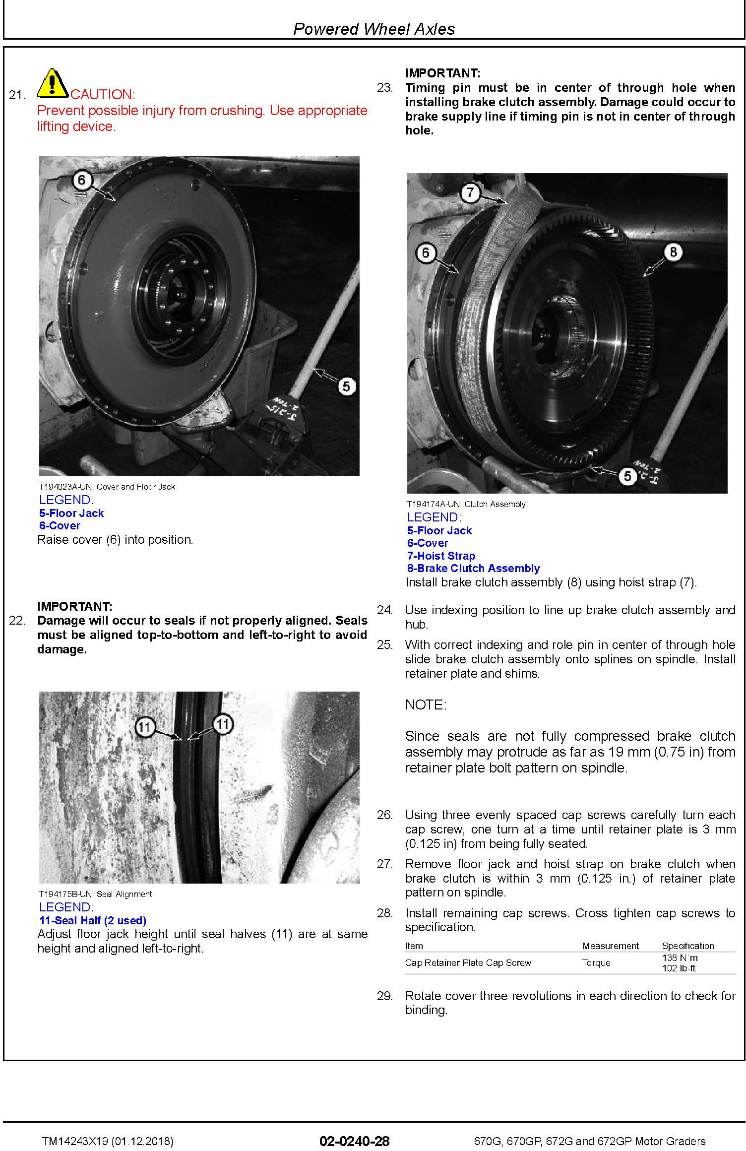 John Deere 670G, 670GP, 672G, 672GP (SN.F680878-, L700954-) Motor Graders Repair Manual (TM14243X19) - 3