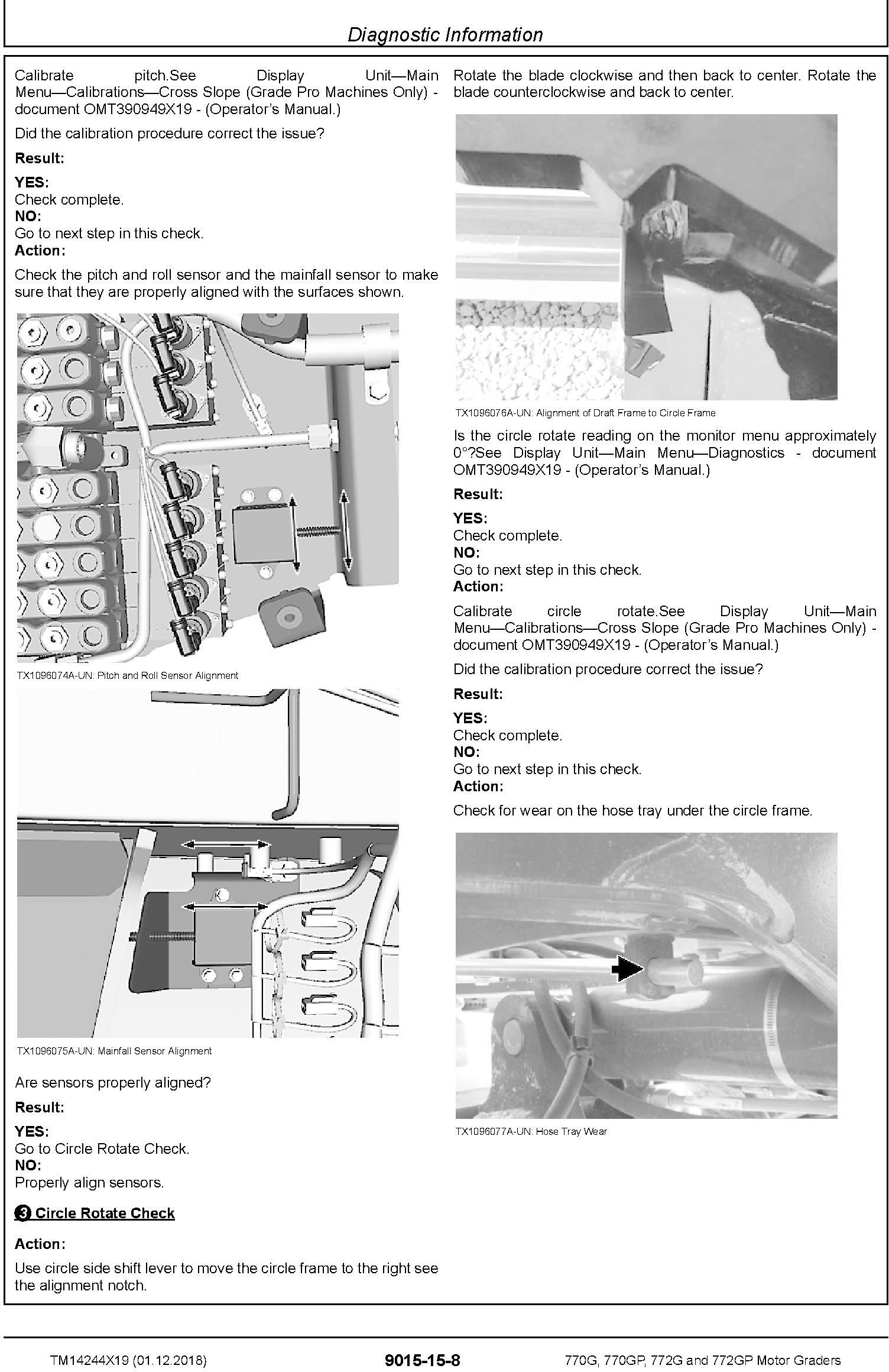 John Deere 770G,770GP, 772G,772GP (SN.F680878-,L700954) Motor Graders Diagnostic Manual (TM14244X19) - 2