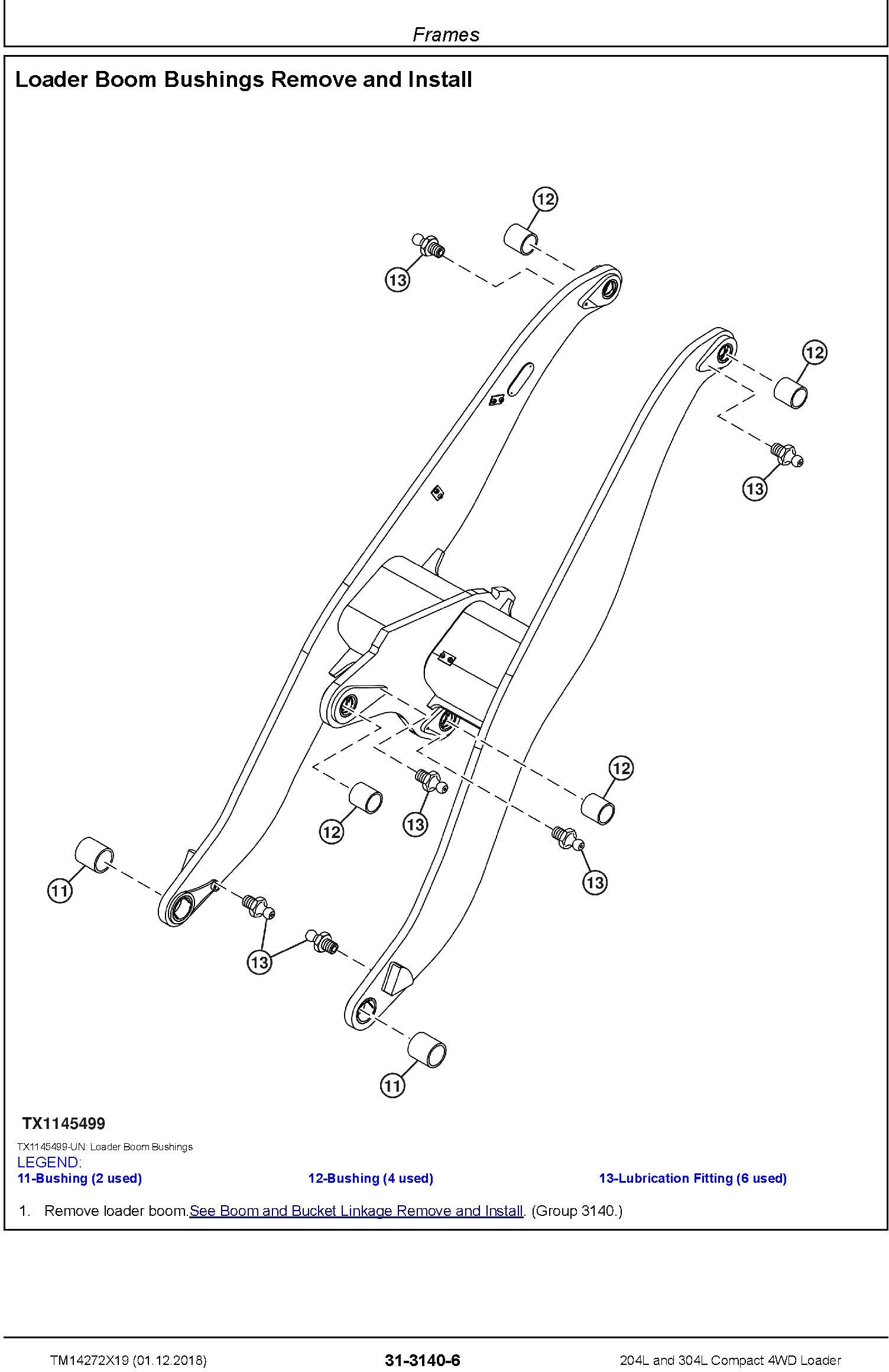John Deere 204L and 304L (SN. B040073-) Compact 4WD Loader Service Repair Manual (TM14272X19) - 3