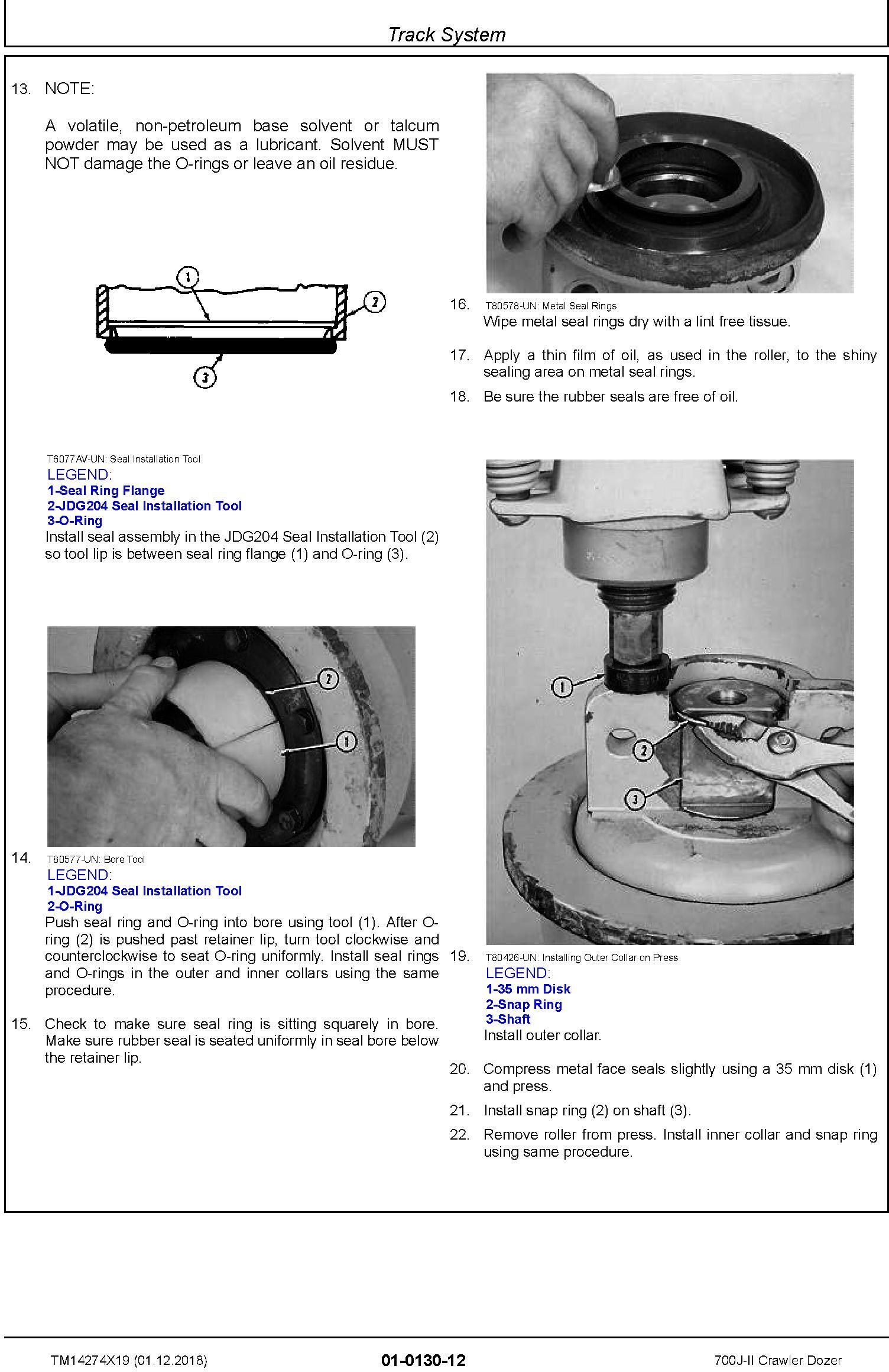 John Deere 700J-II (SN. D000001-) Crawler Dozer Repair Service Manual (TM14274X19) - 1