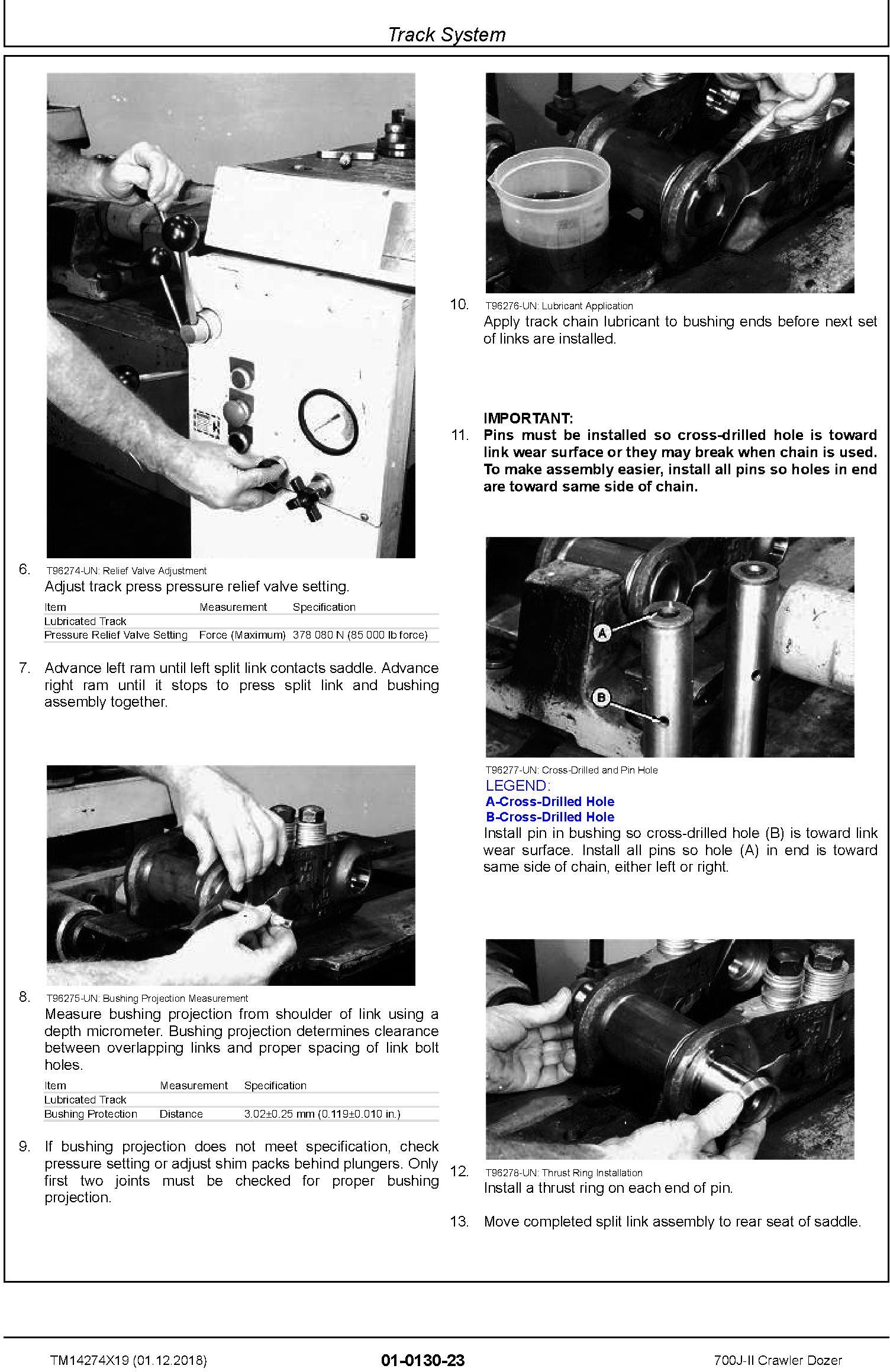 John Deere 700J-II (SN. D000001-) Crawler Dozer Repair Service Manual (TM14274X19) - 2