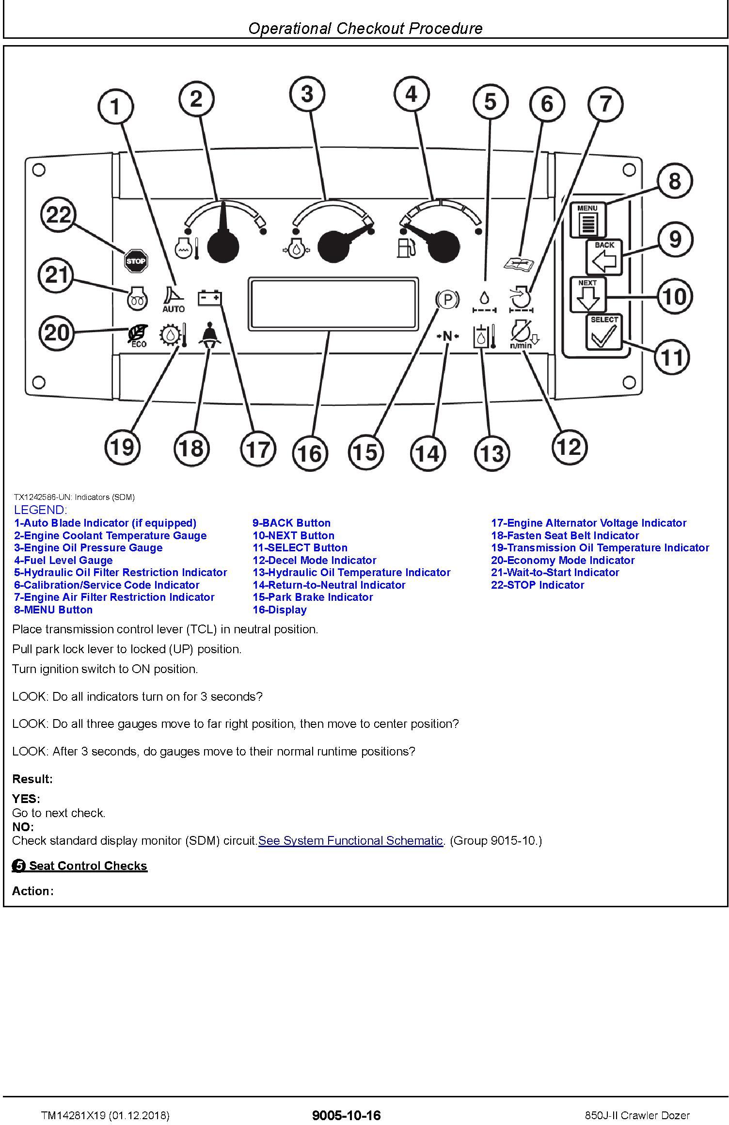 JD John Deere 850J-II (SN. C000001-) Crawler Dozer Operation&Test Technical Service Manual (TM14281X19) - 1