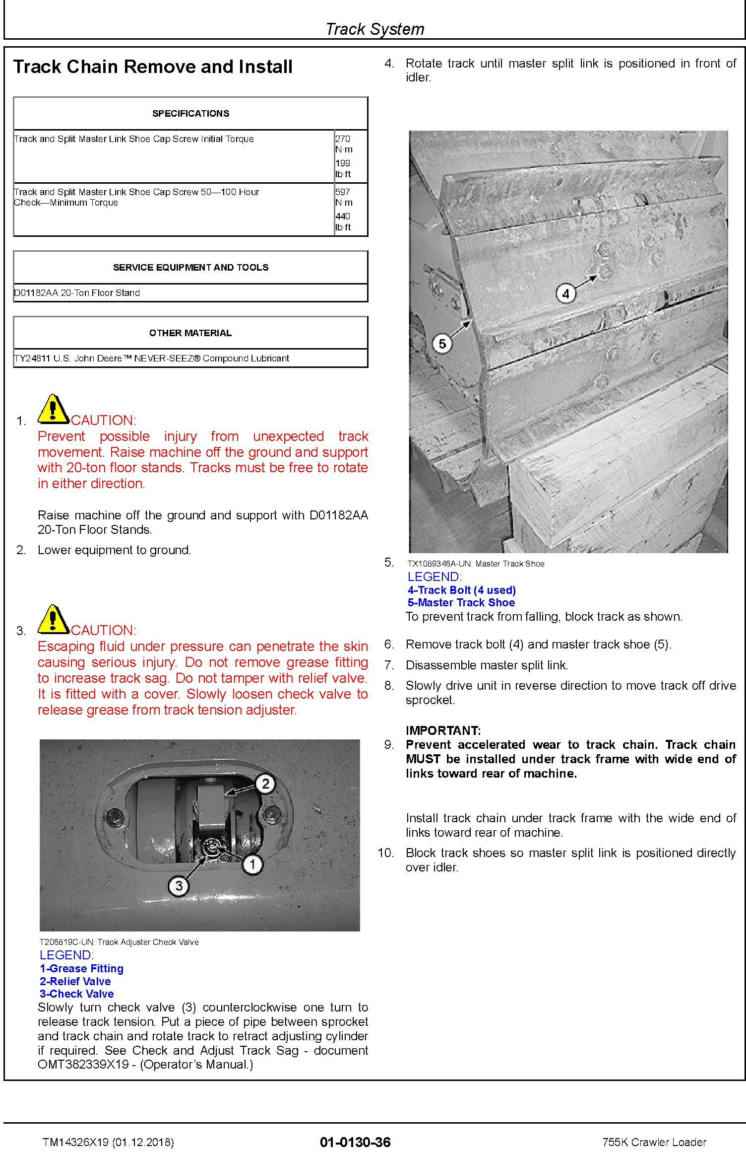 John Deere 755K Crawler Loader Repair Technical Manual (TM14326X19) - 2