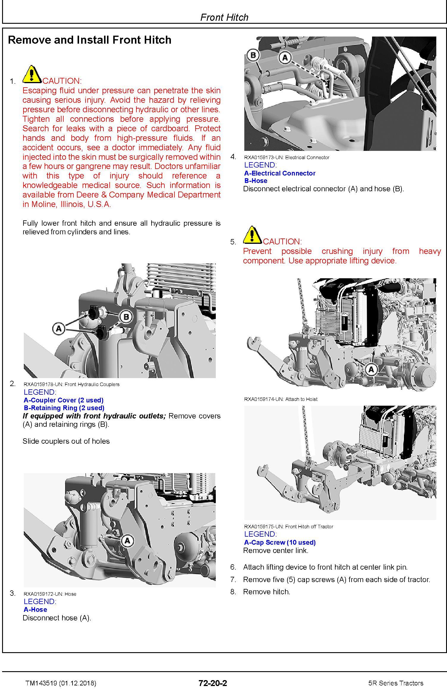 John Deere 5090R, 5100R, 5115R, 5115RH, 5125R Tractors Repair Technical Service Manual (TM143519) - 2