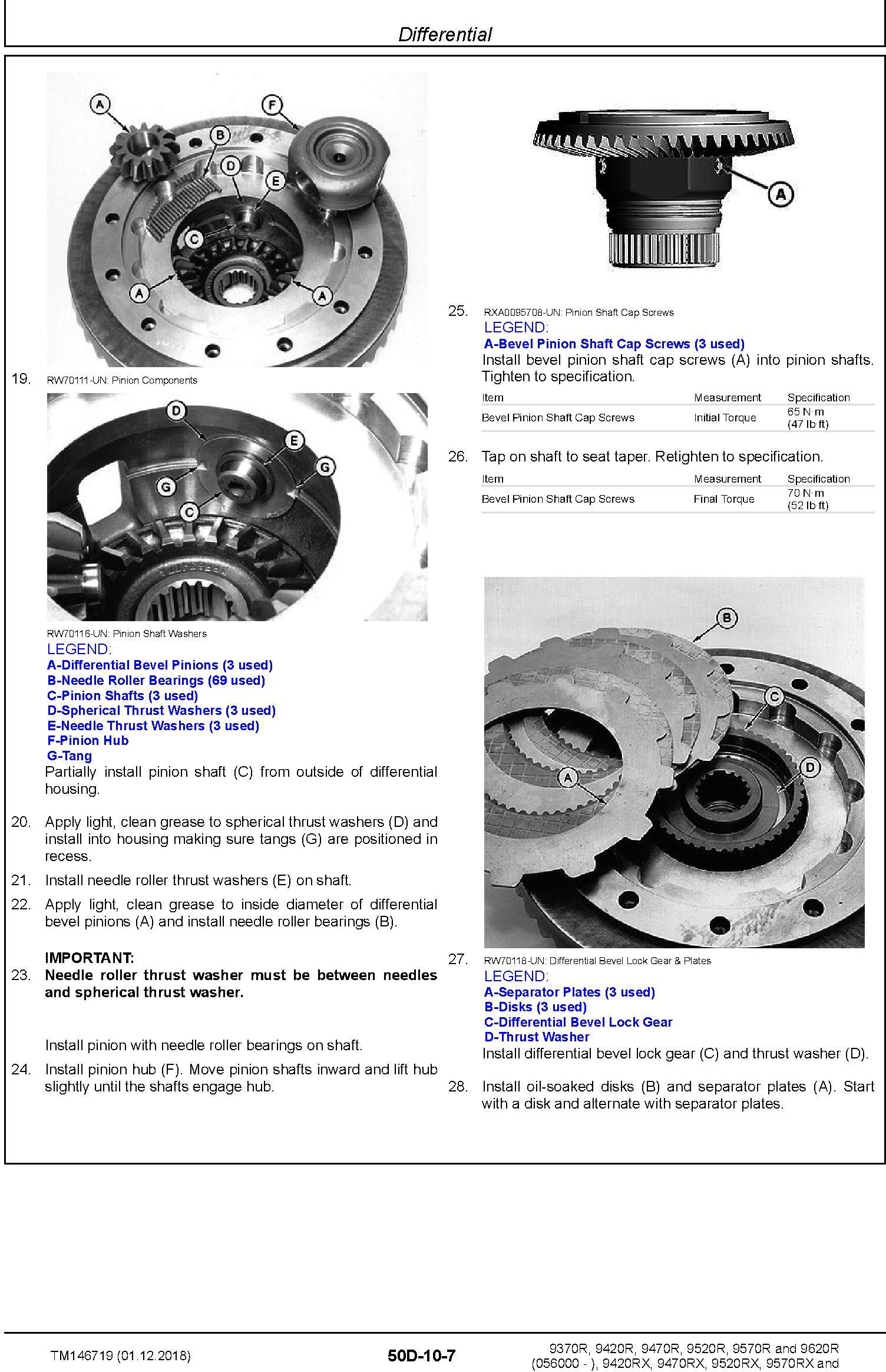 John Deere 9370R 9420R/RX 9470R/RX 9520R/RX 9570R/RX 9620R/RX Tractors Repair Manual (TM146719) - 2