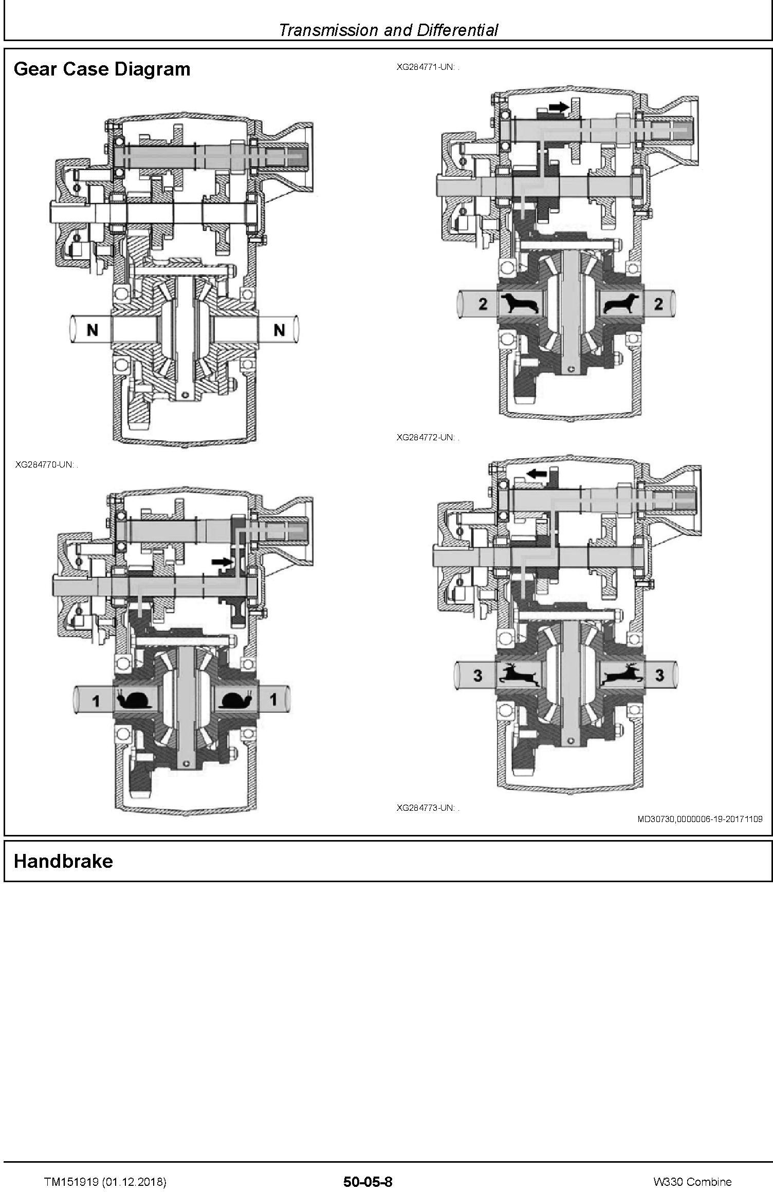 John Deere W330 Combine (SN.700949-) Repair Technical Service Manual (TM151919) - 1